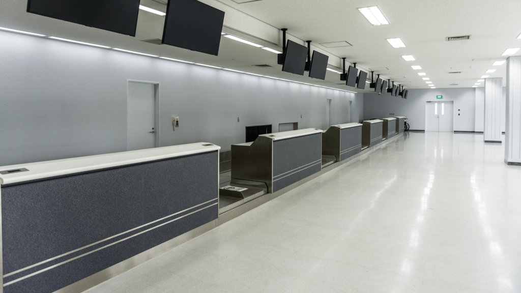 airport check in desks