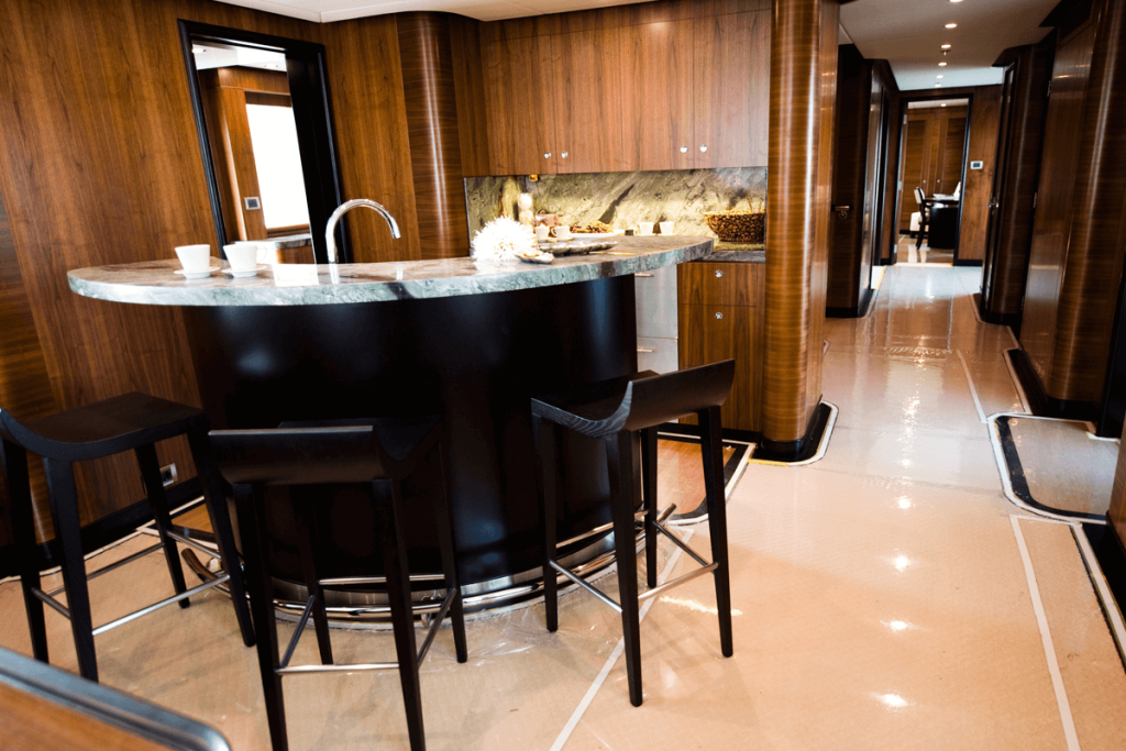 cruise ship kitchen